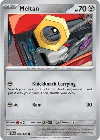 Meltan SV07: Stellar Crown Pokemon card