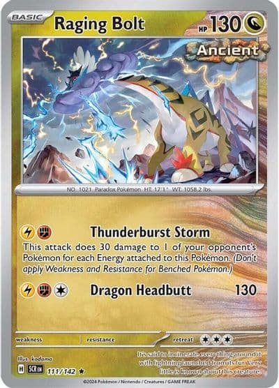 Raging Bolt SV07: Stellar Crown Pokemon card