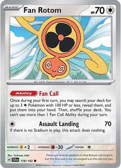 Fan Rotom SV07: Stellar Crown Pokemon card