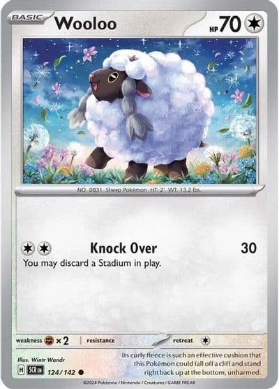 Wooloo SV07: Stellar Crown Pokemon card