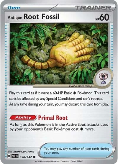Antique Root Fossil SV07: Stellar Crown Pokemon card