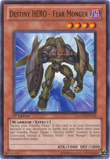 Destiny HERO Fear Monger Legendary Collection 2 Yu-Gi-Oh! card