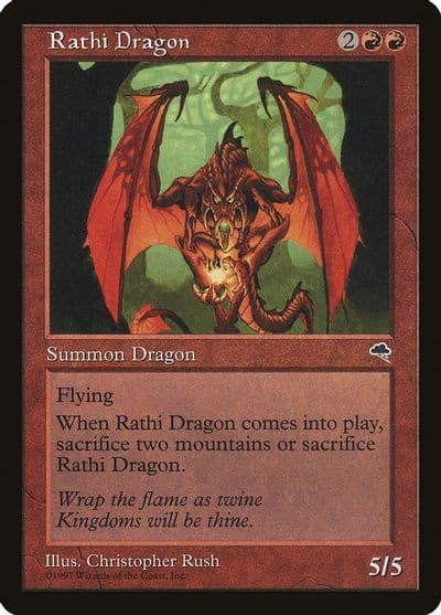 Rathi Dragon Tempest Magic card