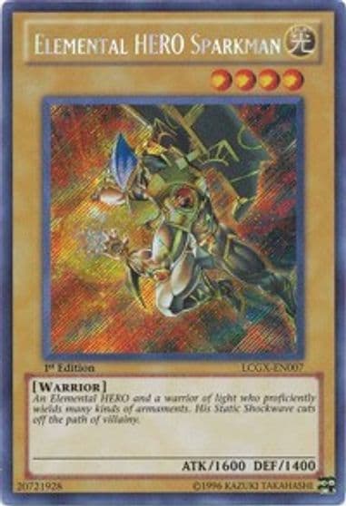 Elemental HERO Sparkman Alternate Art Legendary Collection 2 Yu-Gi-Oh! card