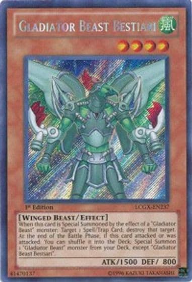 Gladiator Beast Bestiari Legendary Collection 2 Yu-Gi-Oh! card