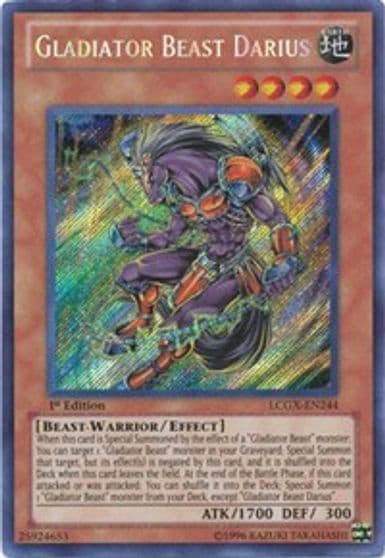 Gladiator Beast Darius Legendary Collection 2 Yu-Gi-Oh! card