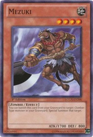 Mezuki Legendary Collection 2 Yu-Gi-Oh! card