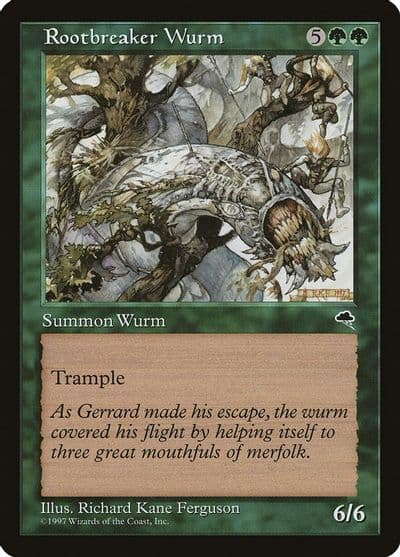 Rootbreaker Wurm Tempest Magic card