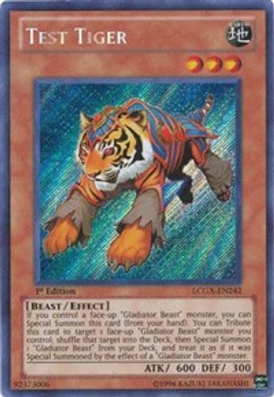 Test Tiger Legendary Collection 2 Yu-Gi-Oh! card