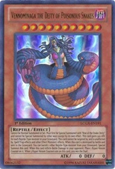 Vennominaga the Deity of Poisonous Snakes Legendary Collection 2 Yu-Gi-Oh! card