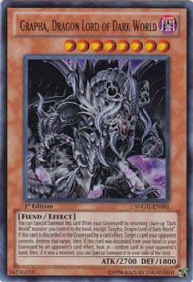 Grapha Dragon Lord of Dark World Structure Deck: Gates of the Underworld Yu-Gi-Oh! card