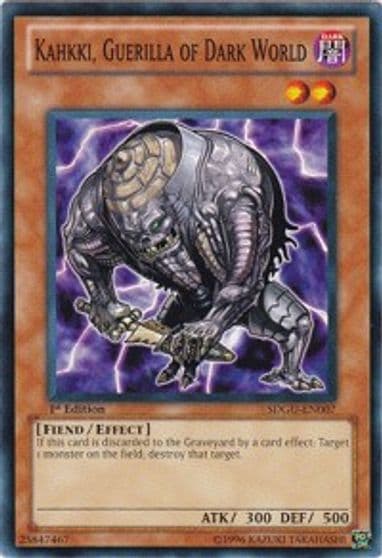 Kahkki Guerilla of Dark World Structure Deck: Gates of the Underworld Yu-Gi-Oh! card