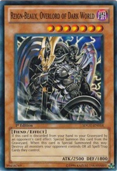 Reign Beaux Overlord of Dark World Structure Deck: Gates of the Underworld Yu-Gi-Oh! card