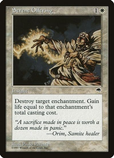 Serene Offering Tempest Magic card