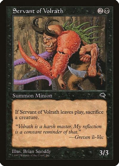 Servant of Volrath Tempest Magic card