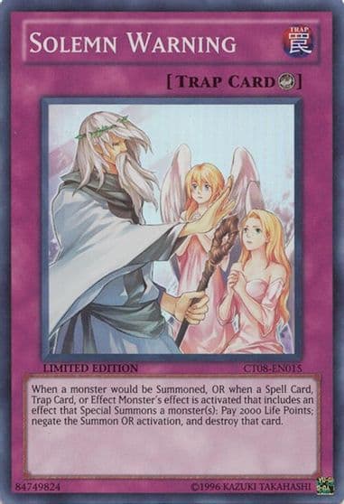 Solemn Warning 2011 Collectors Tins Yu-Gi-Oh! card