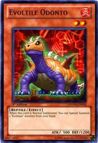 Evoltile Odonto Photon Shockwave Yu-Gi-Oh! card