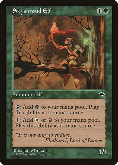 Skyshroud Elf Tempest Magic card