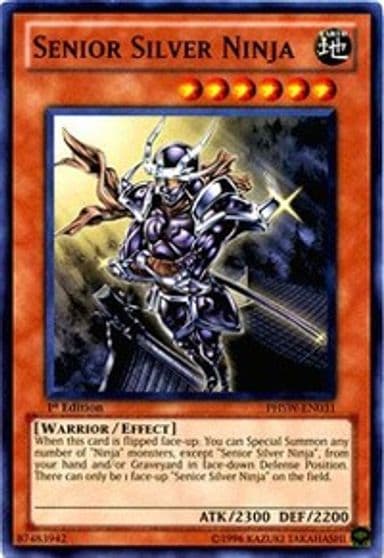 Senior Silver Ninja Photon Shockwave Yu-Gi-Oh! card