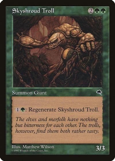 Skyshroud Troll Tempest Magic card