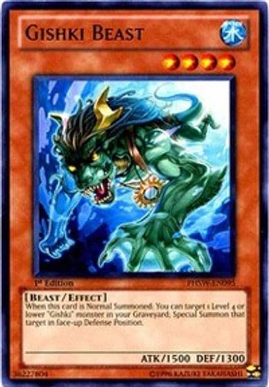 Gishki Beast Photon Shockwave Yu-Gi-Oh! card