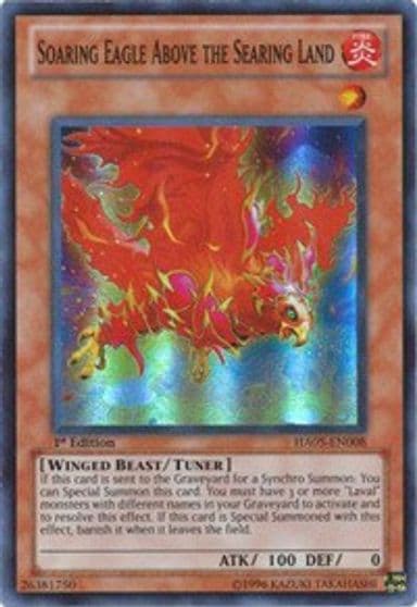Soaring Eagle Above the Searing Land Hidden Arsenal 5: Steelswarm Invasion Yu-Gi-Oh! card
