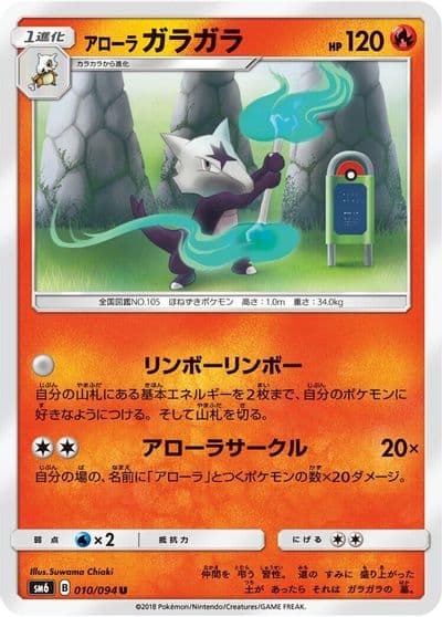 Alolan Marowak SM6: Forbidden Light Pokemon card