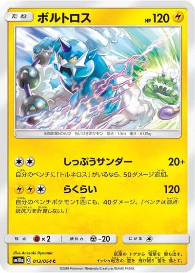 Thundurus SM10a: GG End Pokemon card