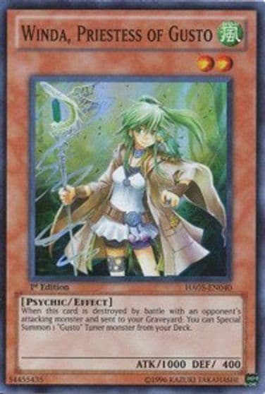 Winda Priestess of Gusto Hidden Arsenal 5: Steelswarm Invasion Yu-Gi-Oh! card