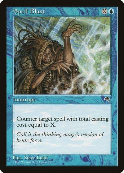 Spell Blast Tempest Magic card