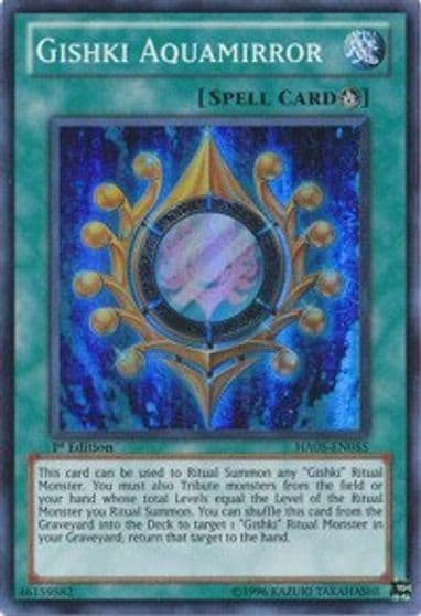 Gishki Aquamirror Hidden Arsenal 5: Steelswarm Invasion Yu-Gi-Oh! card