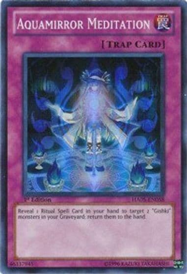 Aquamirror Meditation Hidden Arsenal 5: Steelswarm Invasion Yu-Gi-Oh! card