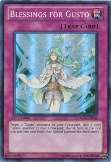 Blessings for Gusto Hidden Arsenal 5: Steelswarm Invasion Yu-Gi-Oh! card