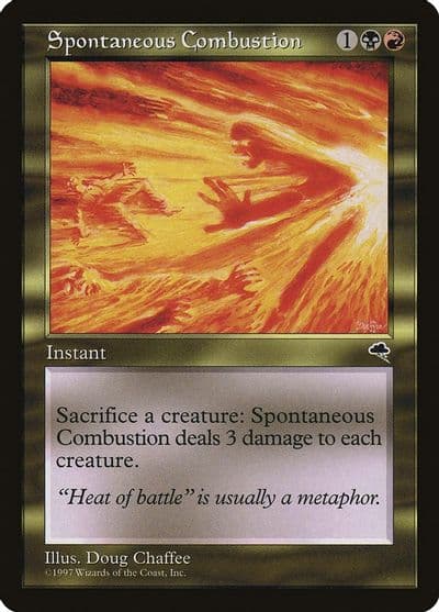Spontaneous Combustion Tempest Magic card