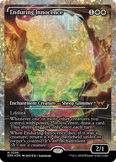 Enduring Innocence Showcase Fracture Foil Duskmourn: House of Horror Magic card