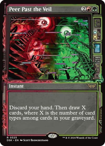Peer Past the Veil Showcase Duskmourn: House of Horror Magic card