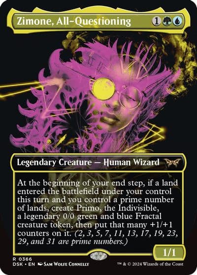 Zimone All Questioning Showcase Duskmourn: House of Horror Magic card