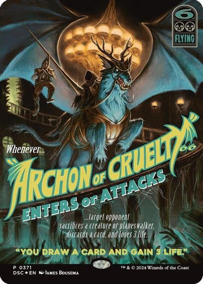 Archon of Cruelty Showcase Commander: Duskmourn: House of Horror Magic card