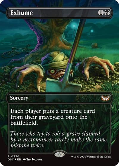 Exhume Borderless Commander: Duskmourn: House of Horror Magic card
