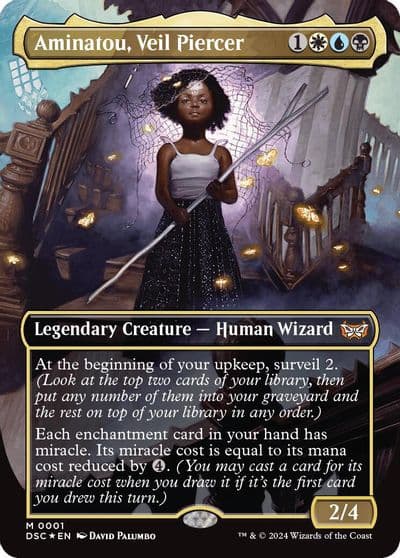 Aminatou Veil Piercer Borderless Commander: Duskmourn: House of Horror Magic card