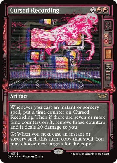 Cursed Recording Showcase Duskmourn: House of Horror Magic card
