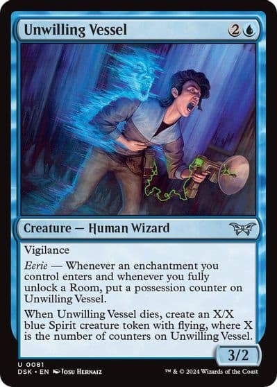 Unwilling Vessel Duskmourn: House of Horror Magic card
