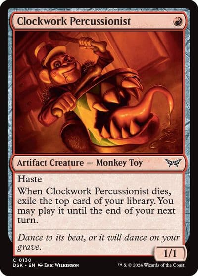 Clockwork Percussionist 0130 Duskmourn: House of Horror Magic card