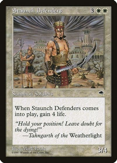 Staunch Defenders Tempest Magic card