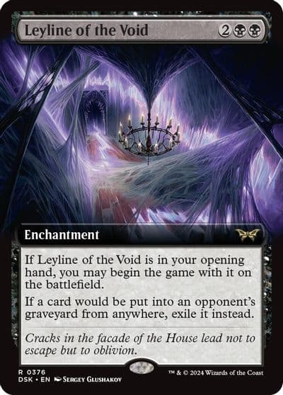 Leyline of the Void Extended Art Duskmourn: House of Horror Magic card
