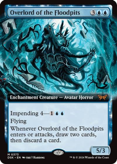 Overlord of the Floodpits Extended Art Duskmourn: House of Horror Magic card