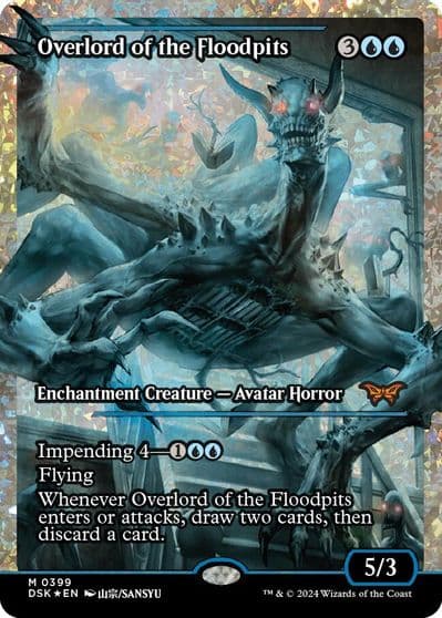 Overlord of the Floodpits Showcase Fracture Foil Duskmourn: House of Horror Magic card
