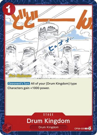 Drum Kingdom Two Legends Pre-Release Cards One Piece card