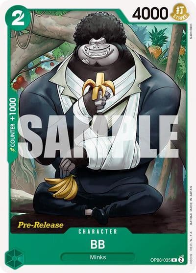 BB Two Legends Pre-Release Cards One Piece card