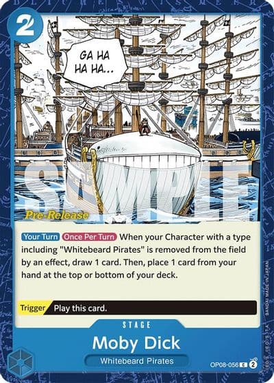 Moby Dick Two Legends Pre-Release Cards One Piece card